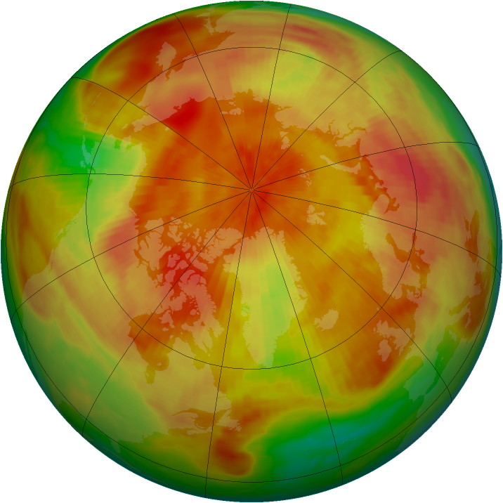 Arctic ozone map for 23 April 1979